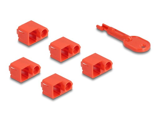 [90320877 1637415] Delock RJ45 Port Blocker Set für RJ45 Stecker 1 Stück