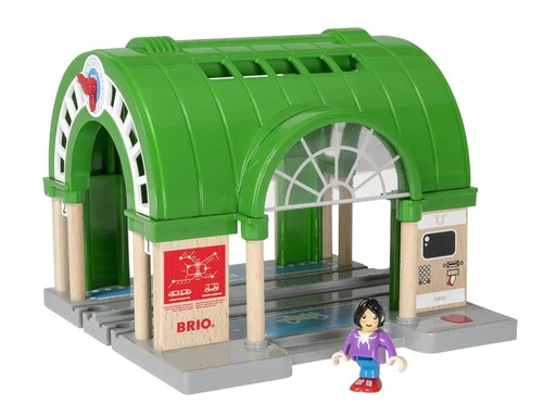 [90052118 640656] BRIO Eisenbahn Hauptbahnhof mit Ticketautomat