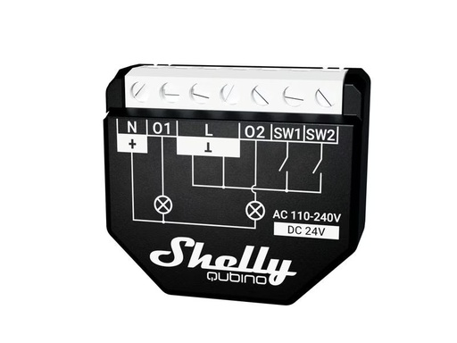 [90320946 1613659] Shelly Funk-Schaltaktor mit Leistungsmessung Qubino WAVE 2PM