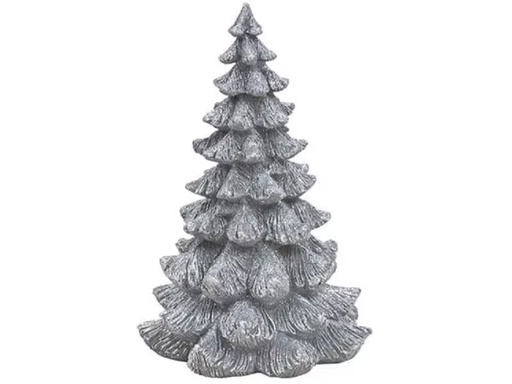 [90321100 1612501] G. Wurm Weihnachtsbaum Silber, 18 x 25 x 18 cm