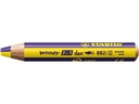 STABILO Wachsmalstifte Woody 3 in 1 duo Gelb / Violett