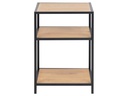 AC Design Nachttisch Seaford 42 x 35 x 63 cm, Nature/Schwarz