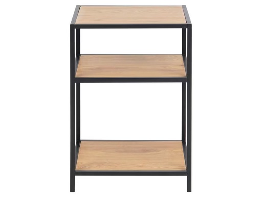 [90321245 1632496] AC Design Nachttisch Seaford 42 x 35 x 63 cm, Nature/Schwarz