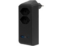Brennenstuhl Abzweigstecker 2 x T13, 1 x USB A, 1 x USB C, 300° drehbar