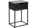 AC Design Nachttisch Mitra 40 x 30 x 61,5 cm, Schwarz