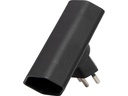 Brennenstuhl Flachstecker 2 x T13, 300° drehbar, flach, Schwarz