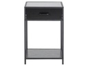 AC Design Nachttisch Seaford 42 x 35 x 63 cm, Schwarz