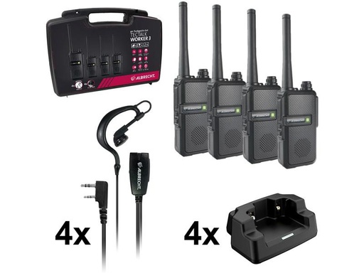 [90321560 1615794] Albrecht Funkgeräte-Set Tectalk Worker 3 6er-Set