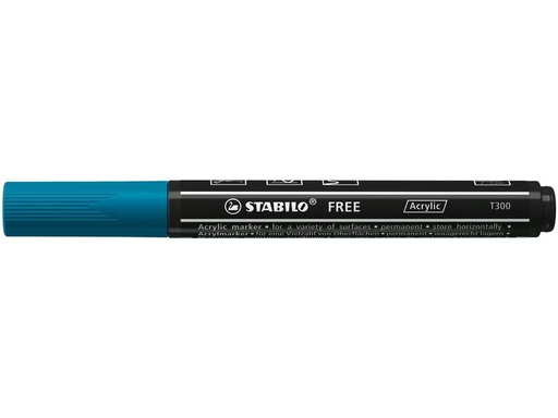 [90321582 1632607] STABILO Acrylmarker Free Acrylic T300 Blaugrün