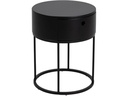AC Design Nachttisch Polo Ø 40 x 51 cm, Schwarz
