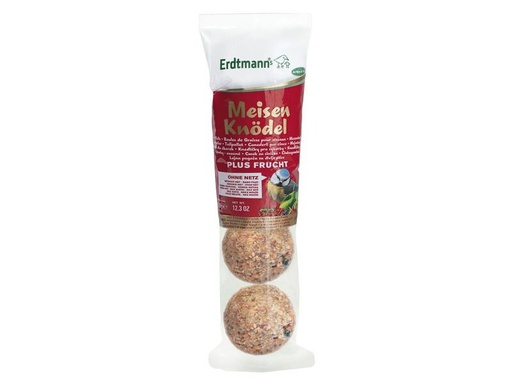[90321703 1623448] Erdtmann Vogelfutter Meisenknödel Plus Frucht, 4 Stück