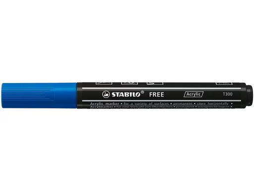 [90321727 1632598] STABILO Acrylmarker Free Acrylic T300 Dunkelblau