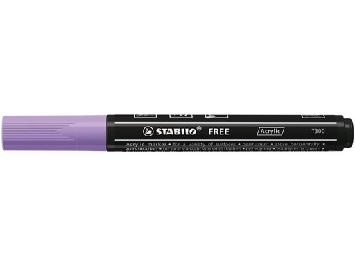 [90321752 1632611] STABILO Acrylmarker Free Acrylic T300 Flieder