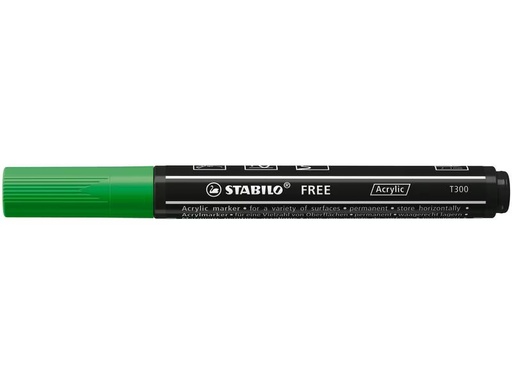 [90321753 1632601] STABILO Acrylmarker Free Acrylic T300 Laubgrün