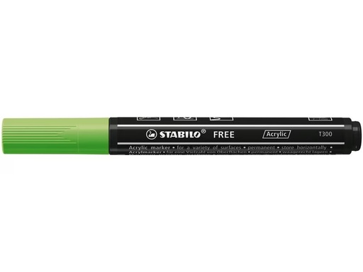 [90321758 1632599] STABILO Acrylmarker Free Acrylic T300 Hellgrün