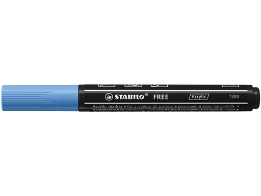 [90321786 1632606] STABILO Acrylmarker Free Acrylic T300 Kobaltblau