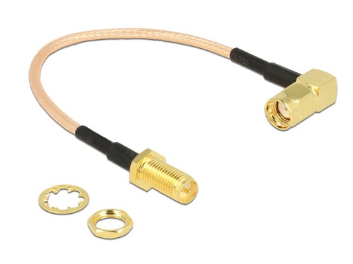 [90052206 733385] Delock Antennenkabel RP-SMA zu RP-SMA, 0.16 m