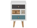 AC Design Nachttisch Thais 36 x 30 x 59 cm, Mehrfarbig