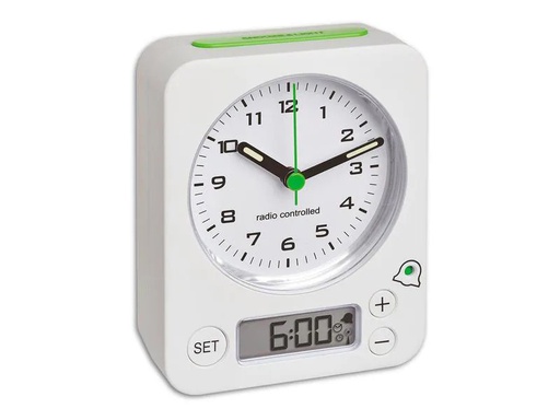 [90052209 1093706] TFA Dostmann Funkwecker Combo Grün/Weiss