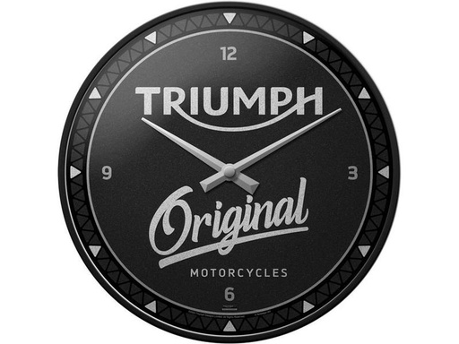 [90321845 1637996] Nostalgic Art Wanduhr Triumph Original Ø 31 cm, Schwarz
