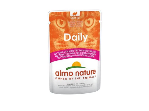 [90321894 1627339] Almo Nature Nassfutter Daily mit Huhn und Rind, 70 g