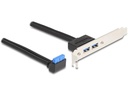 Delock Bracket USB 3.0 Pfostenbuchse 90°