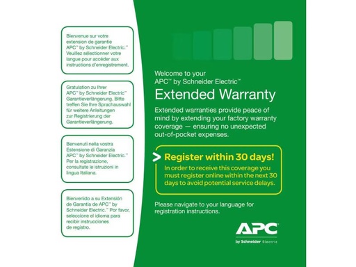 [90321901 229507] APC Garantieerweiterung WBEXTWAR1YR-SP-01 1 Jahr