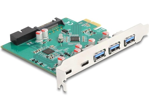 [90321958 1626041] Delock PCI-Express-Karte 3x USB-A 3.0 / 2x USB-C 3.0