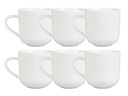 FURBER Tasse 400 ml, 6 Stück, Weiss