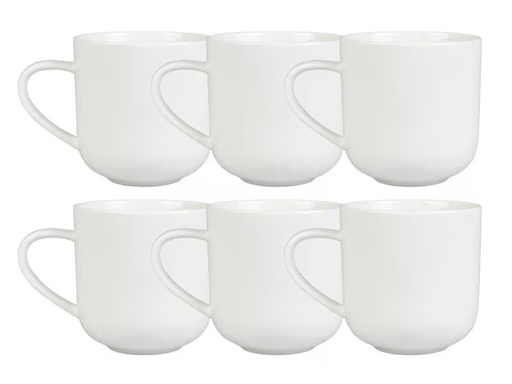 [90322042 1574302] FURBER Tasse 400 ml, 6 Stück, Weiss