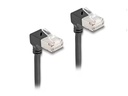 Delock Patchkabel 90° gewinkelt Cat 6A, S/FTP, 5 m, Schwarz