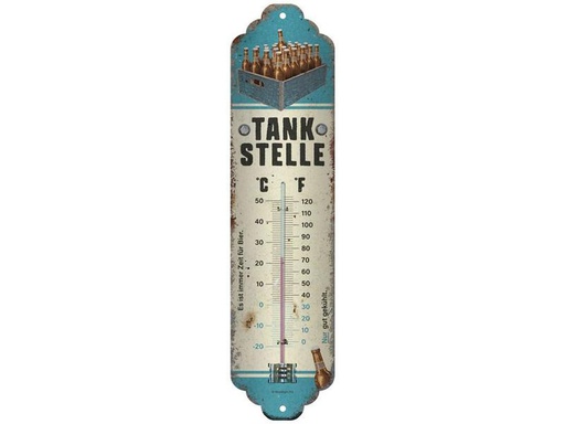 [90322153 1637999] Nostalgic Art Thermometer Tankstelle Bier 6.5 x 28 cm