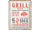 Nostalgic Art Schild Grill-Regeln 15 x 20 cm, Metall