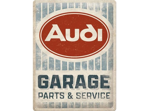 [90322178 1637960] Nostalgic Art Schild Audi Garage 30 x 40 cm, Metall