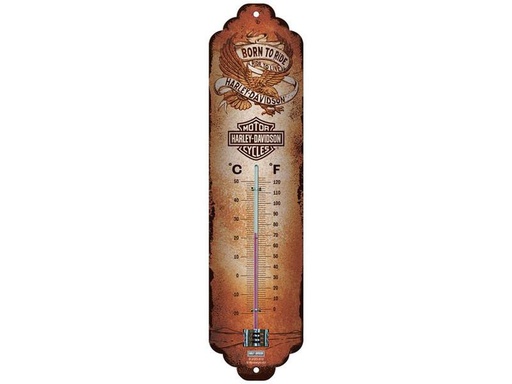 [90322179 1637998] Nostalgic Art Thermometer Harley Davidson 6.5 x 28 cm
