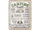 Nostalgic Art Schild Camping-Regeln 15 x 20 cm, Metall