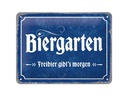 Nostalgic Art Schild Biergarten 15 x 20 cm, Metall