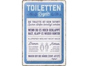 Nostalgic Art Schild Toiletten-Regeln 20 x 30 cm, Metall