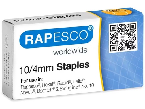 [90322214 1627196] Rapesco Heftklammer No.10, 20 x 20000 Stück