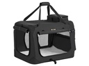 Feandrea Transportbox Haustier, 60 x 42 x 42 cm, Schwarz