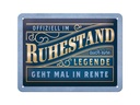 Nostalgic Art Schild Offiziell im Ruhestand 15 x 20 cm, Metall