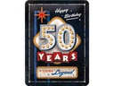 Nostalgic Art Schild 50 Years Birthday 15 x 20 cm, Metall