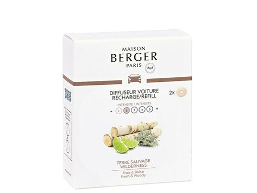 [90052260 1133330] Maison Berger Autodiffusor Refill Terre Sauvage 2 Stück