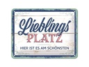 Nostalgic Art Schild Lieblingsplatz 15 x 20 cm, Metall