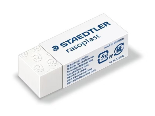 [90322414 1631461] Staedtler Radiergummi Rasoplast 526 B30 Weiss, 30 Stück