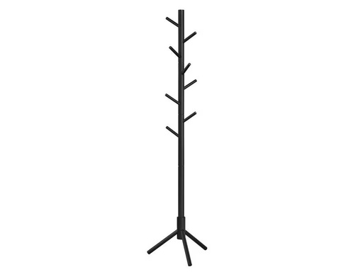 [90322426 1632441] VASAGLE Garderobenständer mit 8 Haken 175 cm, Schwarz