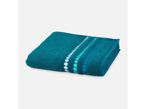 [90322529 1639209] Frottana Handtuch Line Points 50 x 100 cm, Ozeanblau