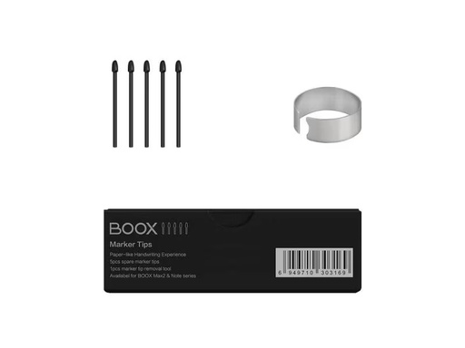 [90322597 980457] Onyx Eingabestiftspitze Boox Stylus Pen Tips 5 Stk schwarz