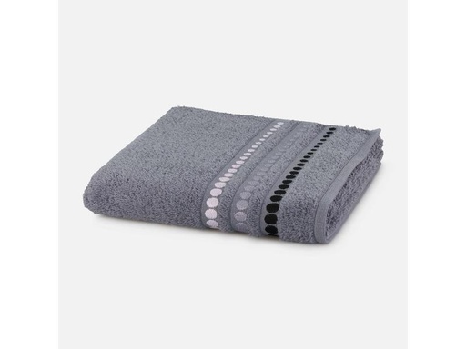 [90322622 1639214] Frottana Duschtuch Line Points 67 x 140 cm, Stone Gray