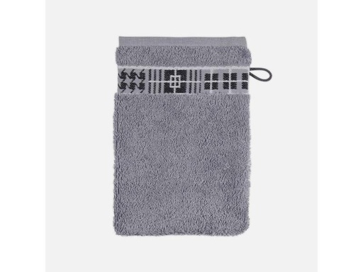 [90322669 1639225] Frottana Waschhandschuh Fjord 15 x 20 cm, Granit